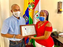 La Fundación Social abriendo puertas del municipio de Puerto Tejada entregó placa de reconocimiento al Alcalde Municipal 