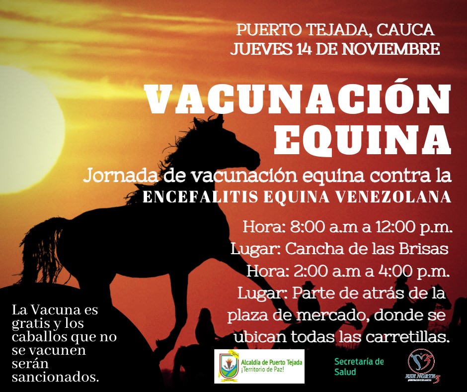 Jornada de Vacunación equina contra la Encefalitis Equina Venezolana.